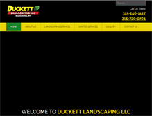 Tablet Screenshot of duckettlandscapingllc.com